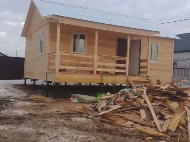Дачный домик 8×6 м — фото